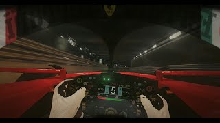 Helmet Cam Leclerc in Monaco  Assetto Corsa [upl. by Nahttam]