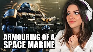 I AM DOOM  The Armouring of a Space Marine Cinematic Trailer Reaction [upl. by Hunley]