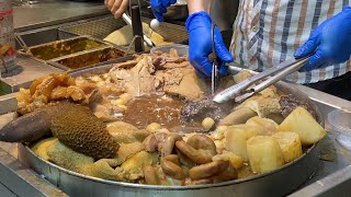 Beef offal soup in Macau China Chinese street food [upl. by Aicilaana]