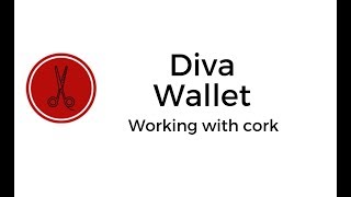 How to make a mini diva wallet and put in simple zippers with cork [upl. by Ppik]