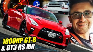 1000hp Nissan GTR Meets Porsche GT3 RS MR  Nürburgring [upl. by Notnil]