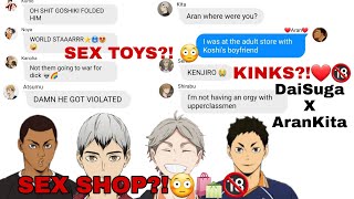 SX SHOP🛍🔞  Daisuga x AranKita Haikyuu Texts [upl. by Rednal985]