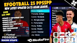 BARU Update Texture Full Face LIGA 1 PES Asia PPSSPP 2024 [upl. by Akcire]