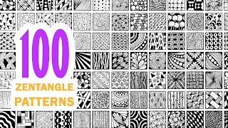 100 zentangle patterns ✺ 100 doodle patterns ✺ 100 mandala patterns [upl. by Sel]