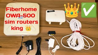 fiberhome owa500 full set dispatched for jawed with speed test and full review 5g router wifi [upl. by Norm536]