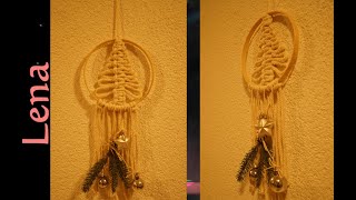 𝗠𝗮𝗰𝗿𝗮𝗺𝗲 with 𝗟𝗲𝗻𝗮 🎄 Makramee Tannenbaum 💫 Makramee Kranz 💫 Macrame Wreath 🎄 Christmas tree of life [upl. by Reginald241]