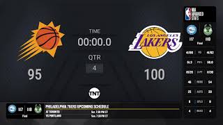 Phoenix Suns  Los Angeles Lakers Live Scoreboard [upl. by Yrrek]