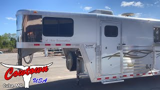 2003 Bloomer 3Horse Trailer thats 8 Wide [upl. by Goldman748]