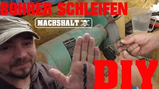 HSS Spiralbohrer schleifen DIY am Schleifbock  Bohrer schärfen [upl. by Eitsyrc288]