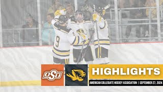 Mizzou vs Oklahoma State Highlights  MACHA Hockey  September 27 2024 [upl. by Biddy549]