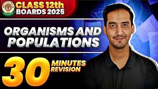 Organisms and Populations Class 12 Quick Revision  NEETCBSE Sourabh Raina [upl. by Bracci]