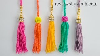 How to Make an Easy Tassel for Beginners  Quick and Simple Beginner Tassels [upl. by Arriaet]