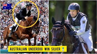 🇦🇺 Christopher Burtons epic comeback to win Silver at equestrian jumping Michael JungOlympic 2024 [upl. by Zulema597]