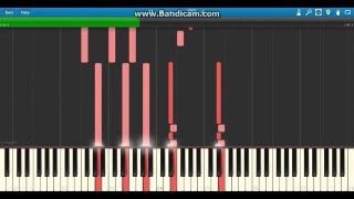 quotBurnedquot Kane WWE Theme on Piano  Synthesia [upl. by Trescha]