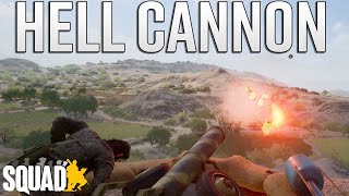 FIRING PROPANE MORTARS WITH THE NEW INSURGENT HELL CANNON  Squad 100 Player Gameplay [upl. by Natsrik]