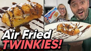 You gotta try this Stuffed Air Fried Twinkies [upl. by Oilejor28]