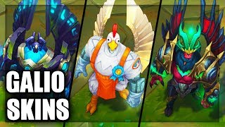 All Galio Skins Spotlight League of Legends [upl. by Mani]