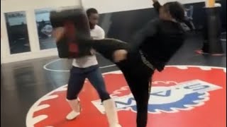 Claressa Shields working on her craft preparing for PFL return [upl. by Bonacci]