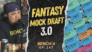 Fantasy Football Mock Draft 30  BENCHd Podcast  Ep147 [upl. by Cati]