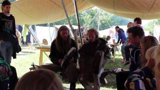 trondheim vikingmarked 2014 folket bortafor nordavinden strupesang [upl. by Ly79]