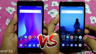 Vanilla Android Pie VS Lineage OS 16 Speedtest Comparison on Redmi Note 4 [upl. by Krishnah424]