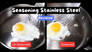 Does Seasoning a Stainless Steel Pan Make It Truly NonStick [upl. by Bogie761]