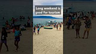 Long holidays are good for tourism businesses beach whitebeach travel philippines vacation tr [upl. by Eyla361]