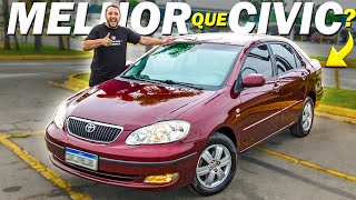 UM SEDAN de PATRÃO BARATO e ACESSÍVEL Toyota Corolla SEG [upl. by Yelir]