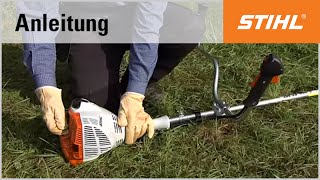 Das Starten der Motorsense STIHL FS 56 [upl. by Theran234]