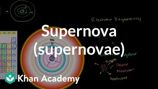 Supernova supernovae  Stars black holes and galaxies  Cosmology amp Astronomy  Khan Academy [upl. by Aseeral]