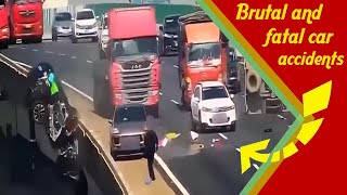 Brutal and fatal car accidents caught on cameras [upl. by Lehcsreh550]