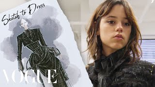 The Making of Jenna Ortegas Met Gala Dress  Vogue [upl. by Pax]