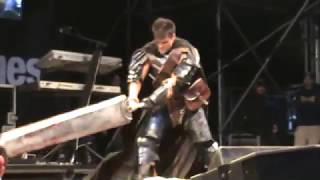 GUTS BERSERK COSPLAYLucca Comics And Games 2015 [upl. by Helbona169]