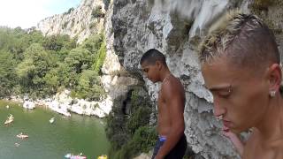 Saut en Ardeche  Pont de lArc HD [upl. by Arteid]