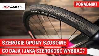 Szerokie opony do roweru szosowego co dają i jakie wybrać [upl. by Drona646]