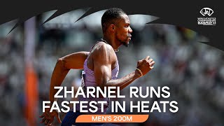 Hughes goes sub 20 in 200m heats 🔥  World Athletics Championships Budapest 23 [upl. by Ferren]