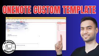 How to Use a Custom Template on OneNote  Elevate Your NoteTaking [upl. by Hibbert294]