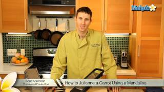 How to Julienne a Carrot Using a Mandoline [upl. by Walczak]