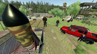 Police Find Secret Nuke in Abandoned Army Base  Farming Simulator 22 [upl. by Htennaj]