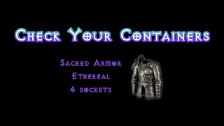 Sacred Armor  Diablo 2 Resurrected [upl. by Yelats]