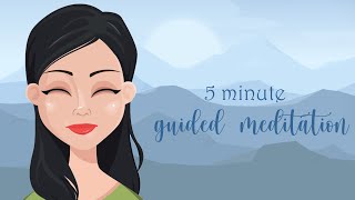 Relax Your Body amp Your Mind  5 Minute Guided Meditation [upl. by Ahseetal]