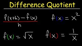 Difference Quotient [upl. by Bertero]