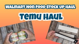 Walmart Non Food Stock Up Haul  Temu Household Haul  My Initial Review On The Clothes temu [upl. by Dygert]