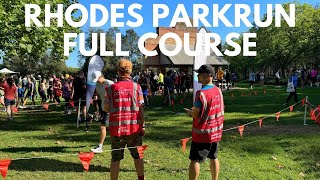 Rhodes parkrun Full Course 2023 [upl. by Ammann478]