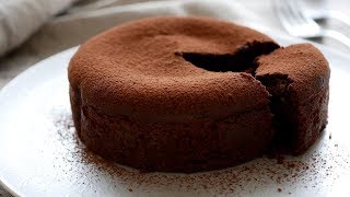 卵生クリ無しで作ってみたガトーショコラ  EasyMiracle Chocolate cake [upl. by Bouley]