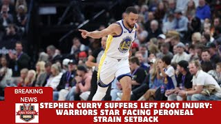 Stephen Curry Suffers Left Foot Injury Warriors Star Facing Peroneal Strain Setback ।USA TODAY NEWS [upl. by Nikki]