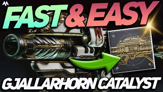 Gjallarhorn Catalyst FAST amp EASY Guide Gjallarhorn Catalyst SOLO Guide  Destiny 2 [upl. by Amlev]