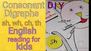 Consonant Blends and Digraphs ch th sh wh DIY phonic activities for kids [upl. by Abla]