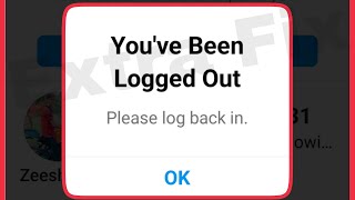 How To Fix 100 Instagram Youve Been Logged Out Problem Solve in Instagram [upl. by Wanfried751]
