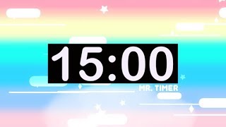 15 Minute Countdown Timer with Music for Kids [upl. by Oler]